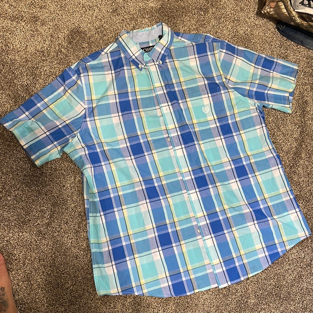 Mens 2X Chaps button Up